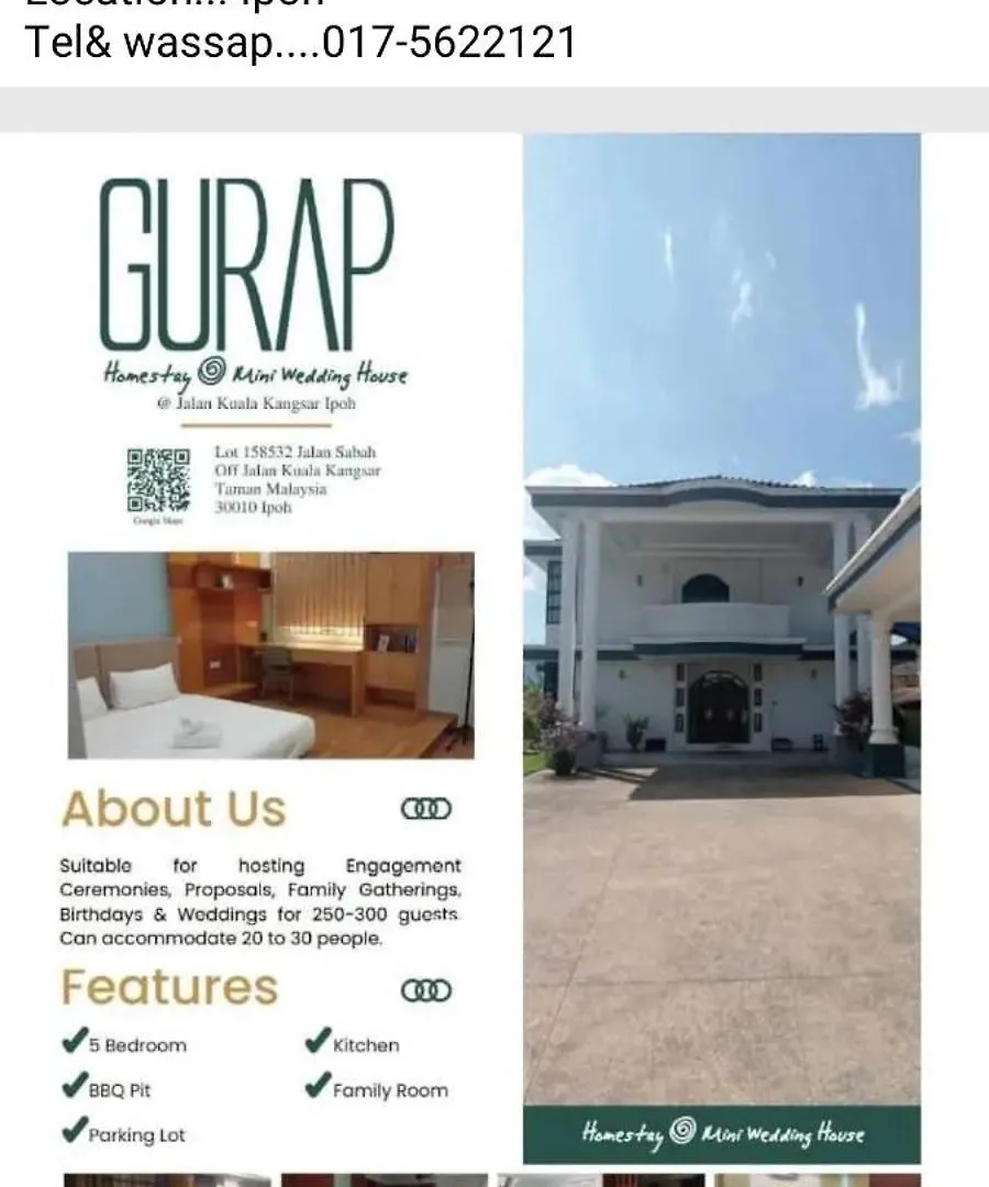 Gurap homestay and mini wedding house Ipoh